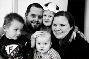 A family of five is able to spend quality time together thanks to the Ronald McDonald House.